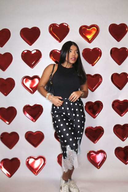 Luna Polka Dot Midi Skirt