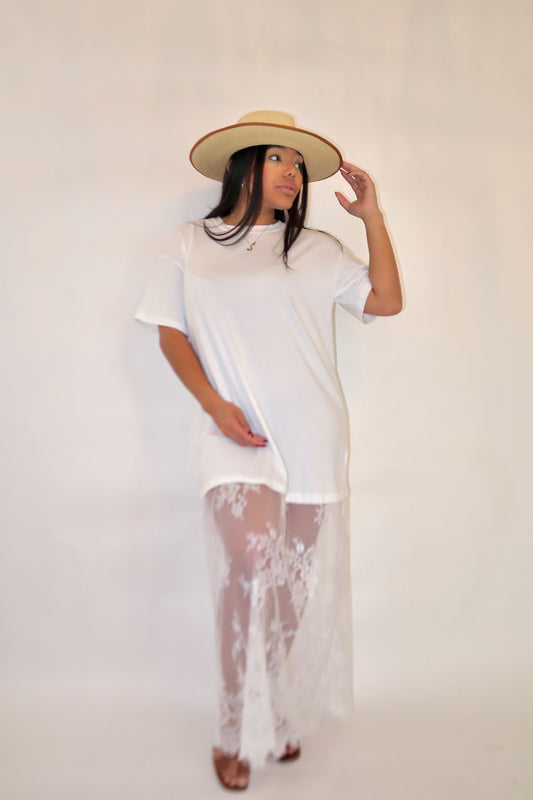 Ivory Muse Lace Dress
