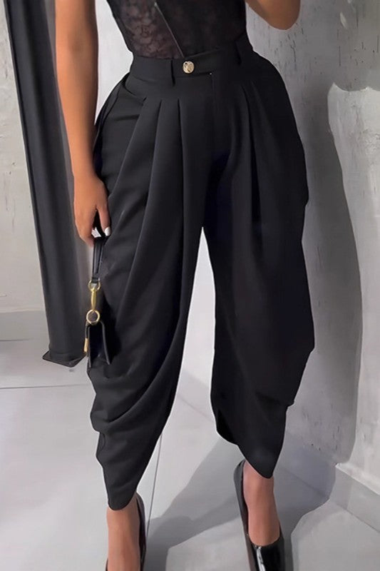 Aida Pleated Drape Pants