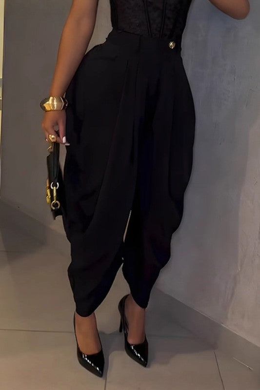 Aida Pleated Drape Pants