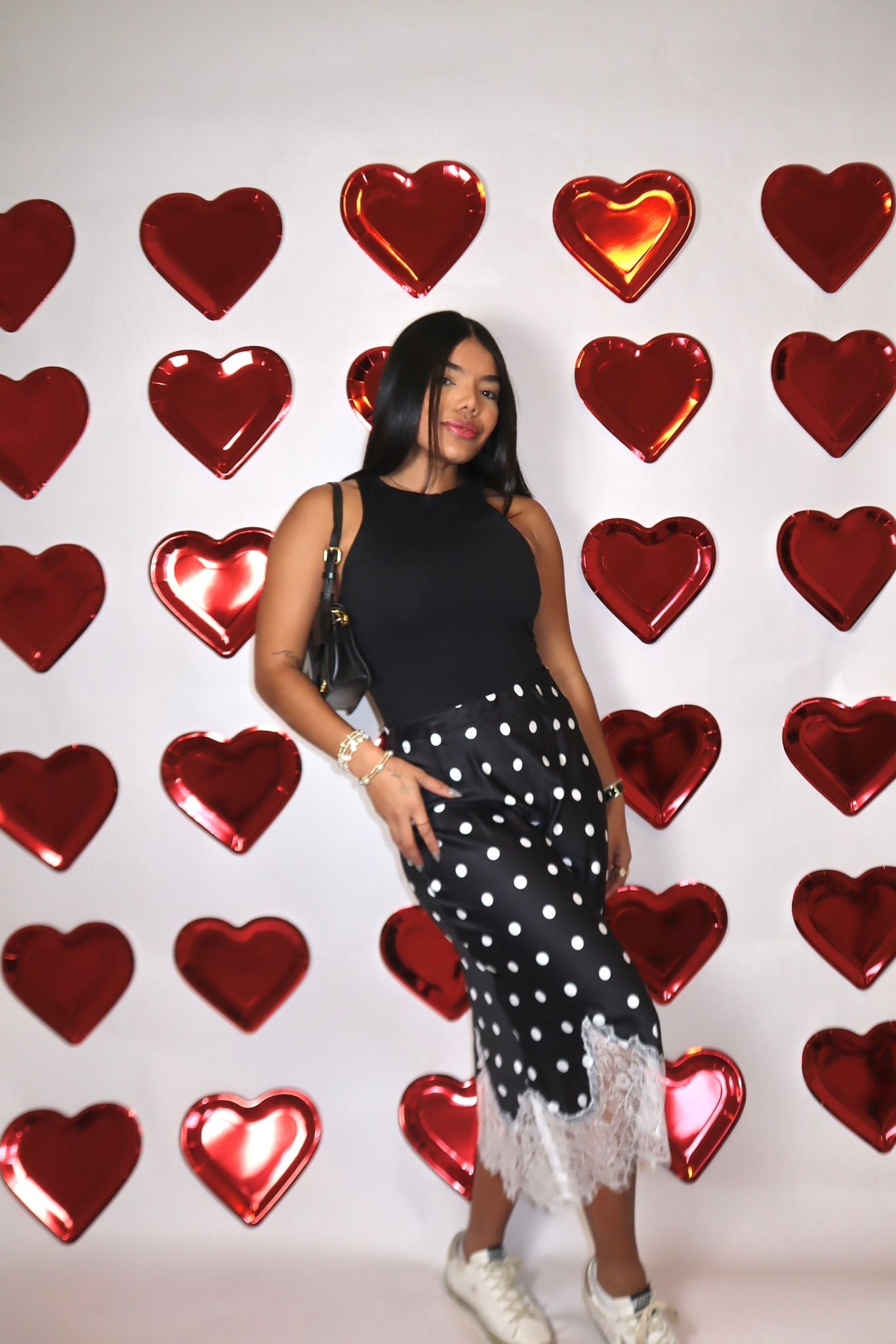 Luna Polka Dot Midi Skirt