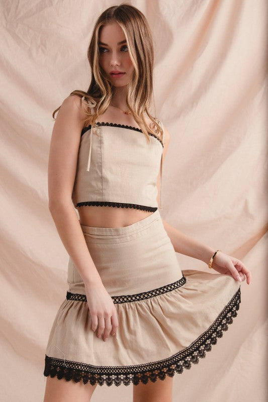 Elena Cotton Linen Blend Set