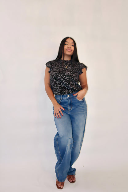 Celeste Sparkle Top