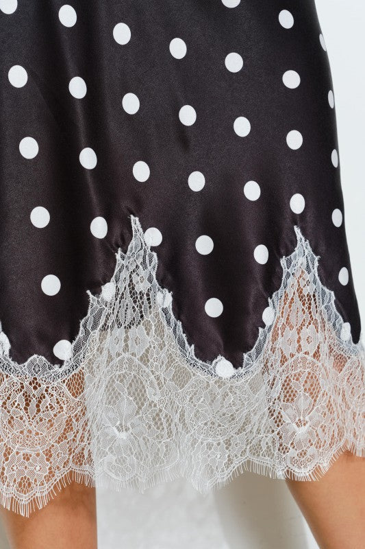 Luna Polka Dot Midi Skirt