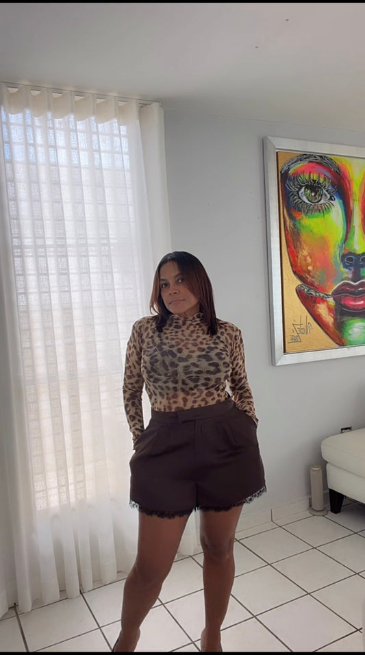 Amelie Lace Trim Short