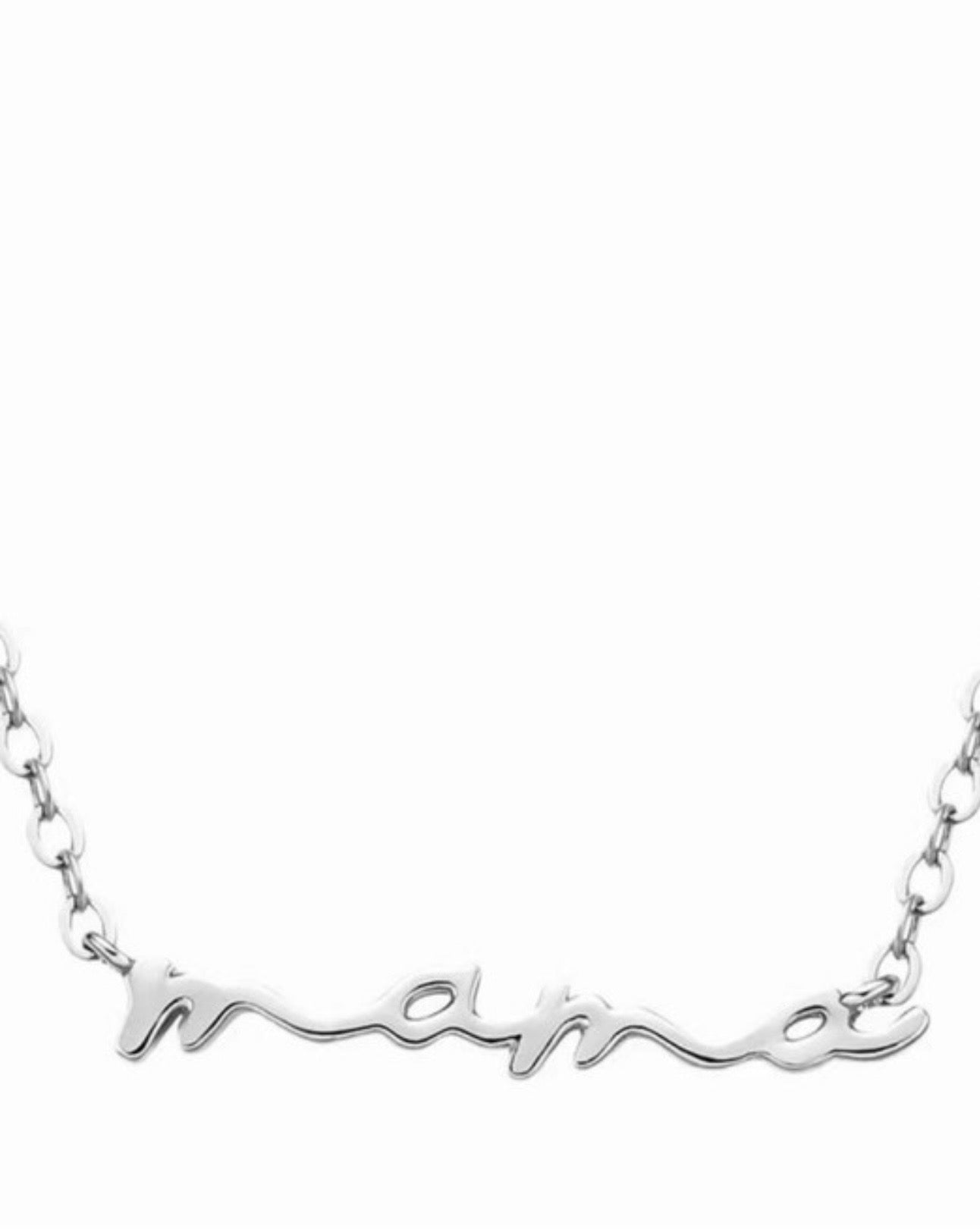 Plated Gold Copper Mama Necklace