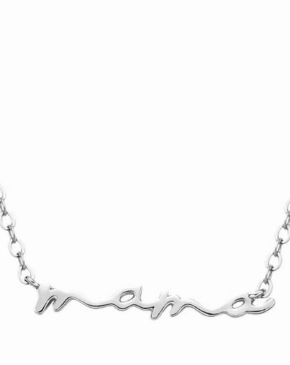 Plated Gold Copper Mama Necklace