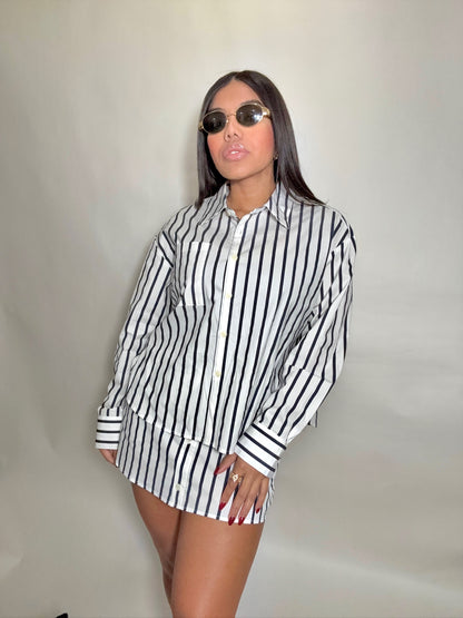 Monaco Stripe Shirt Set