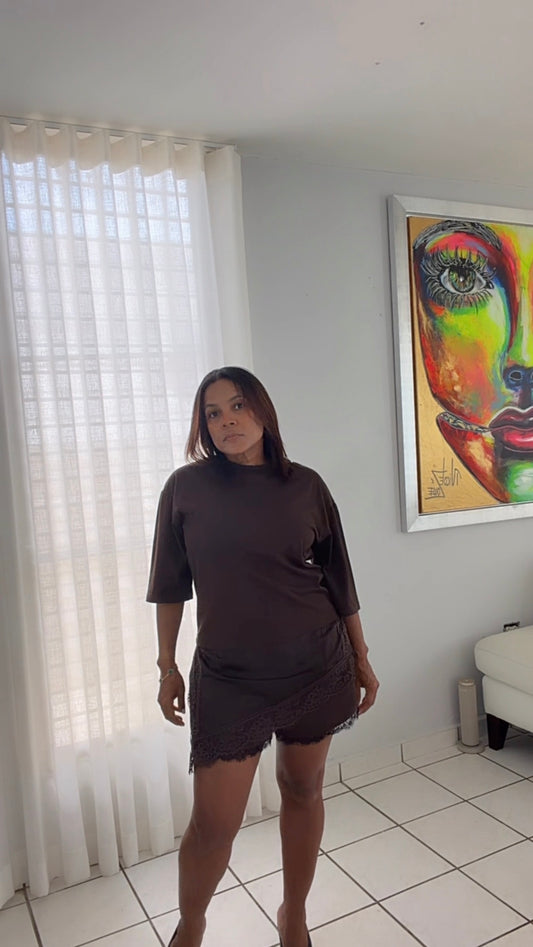 Sienna Lace Trim T-shirt Top