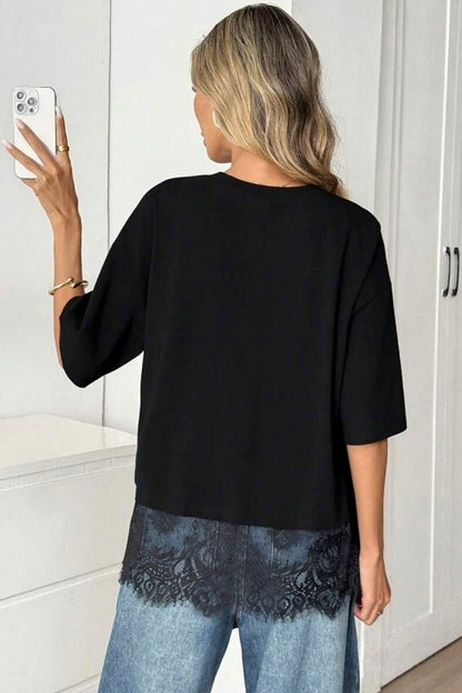 Luna Lace Tee Top