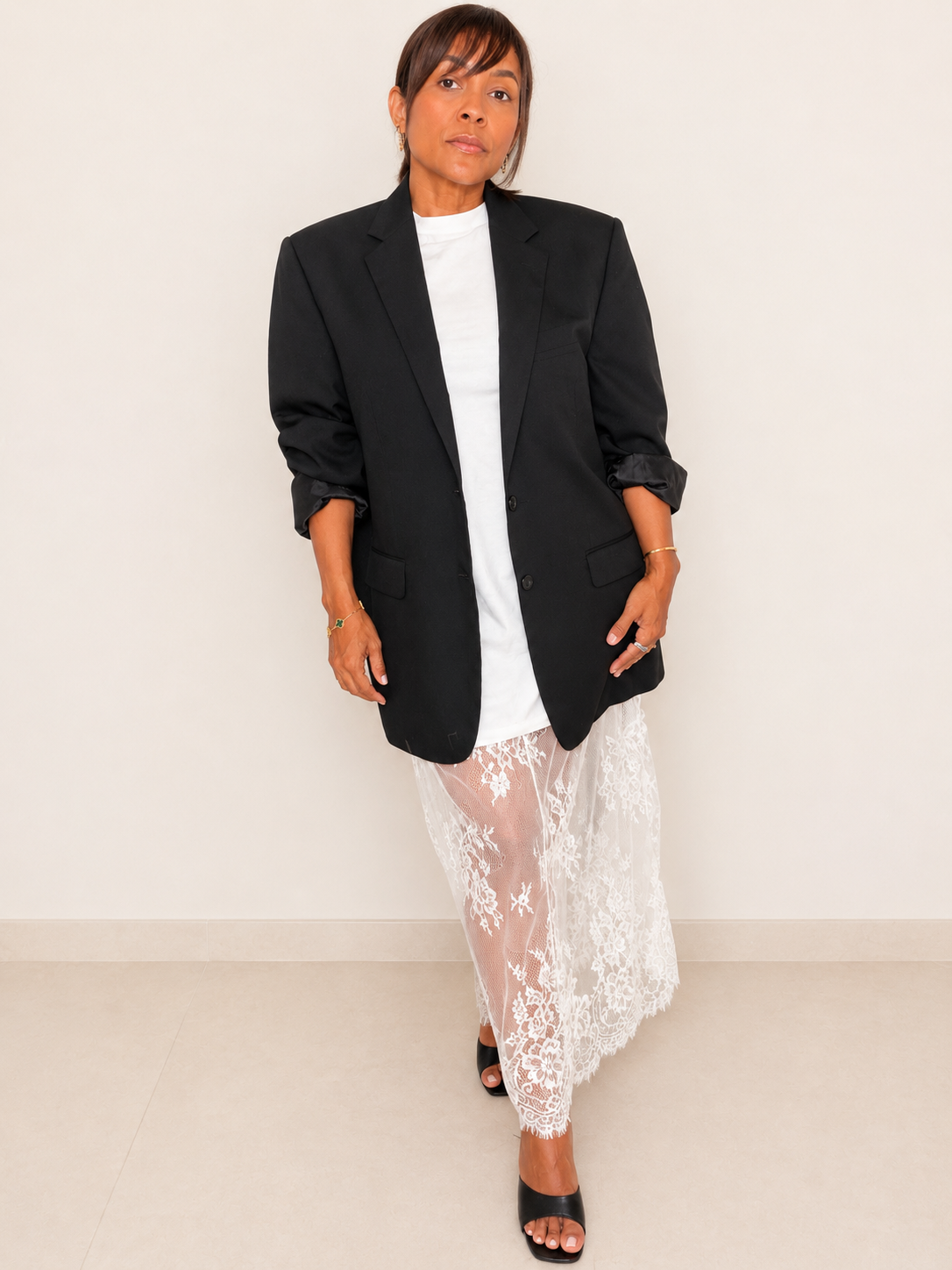Ivory Muse Lace Dress