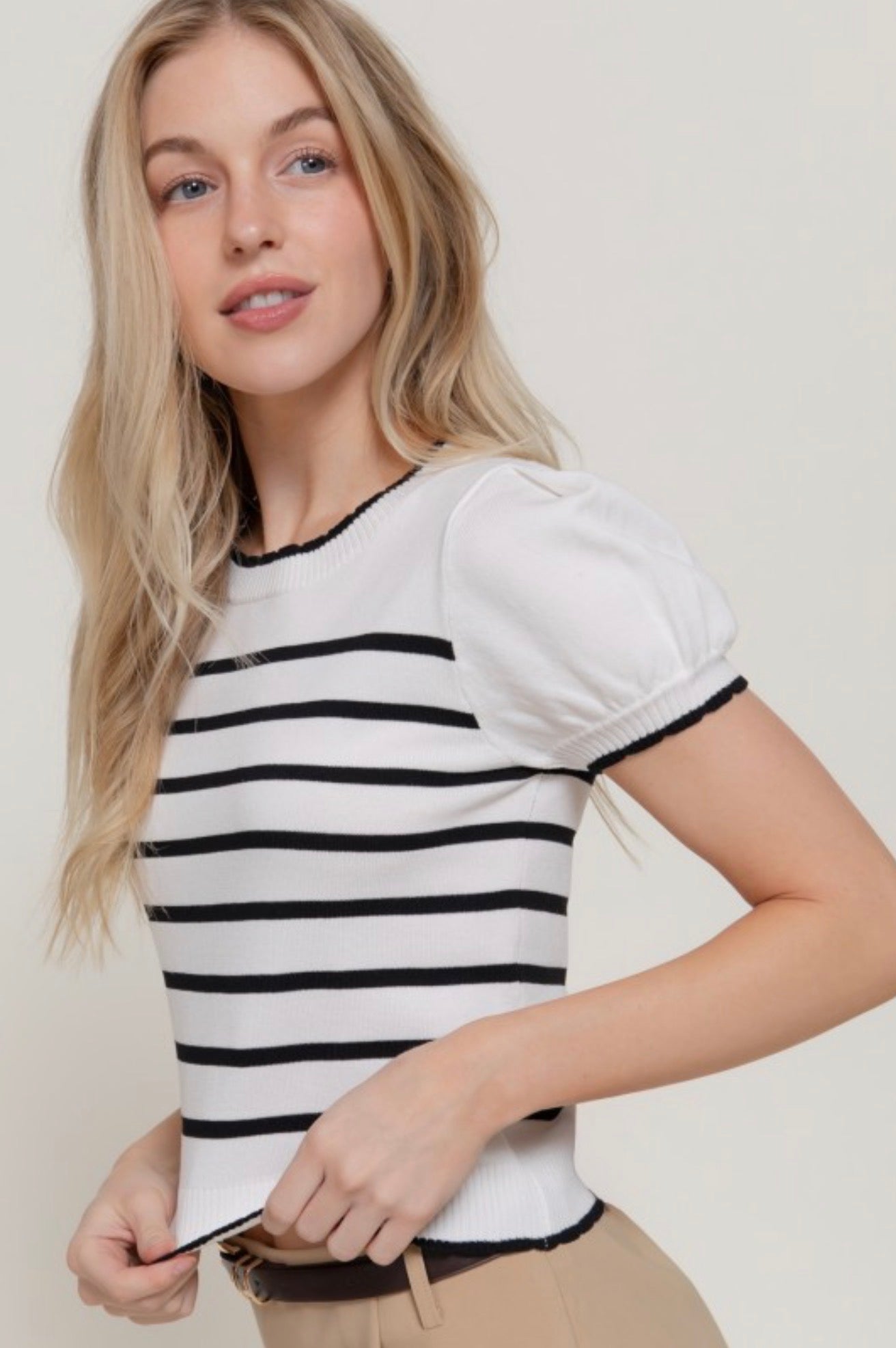 Catalina Striped Sweater Top