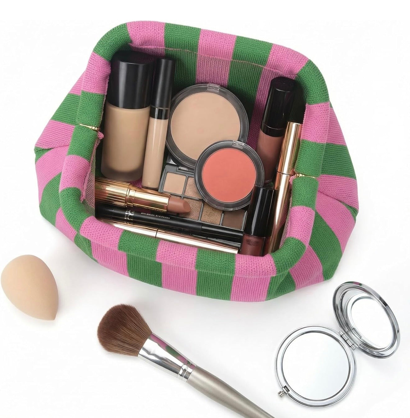 Amalfi Striped Clutch Bag