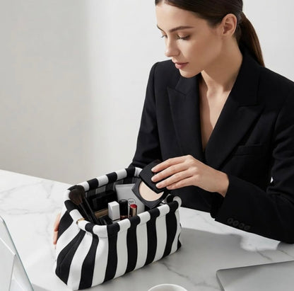Amalfi Striped Clutch Bag