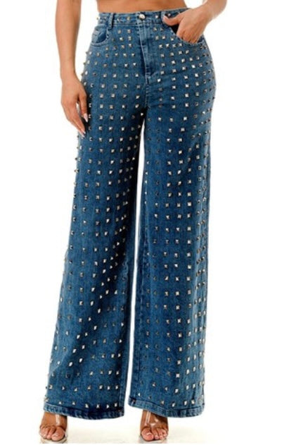 Studded Denim Jean