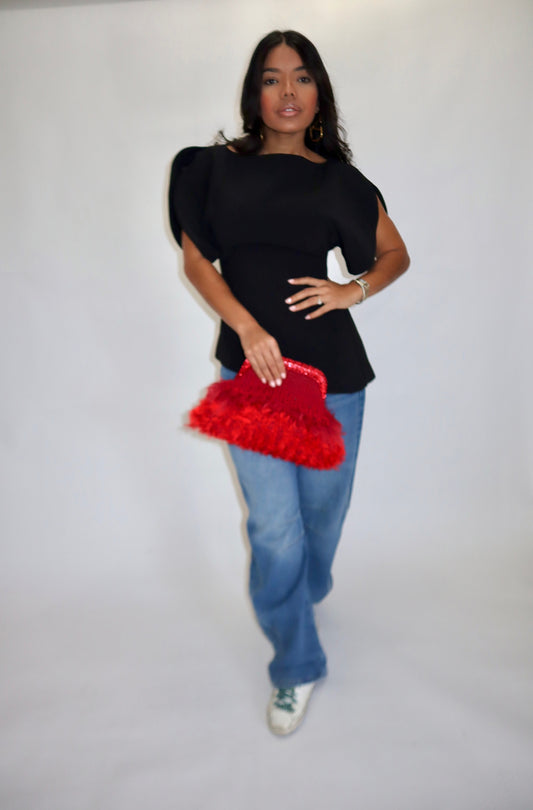 AMARA DRAPED ASYMMETRICAL TOP