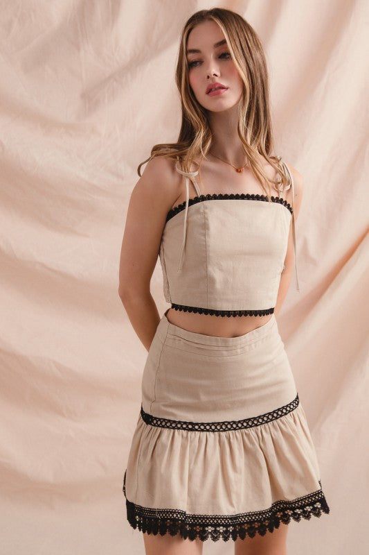 Elena Cotton Linen Blend Set