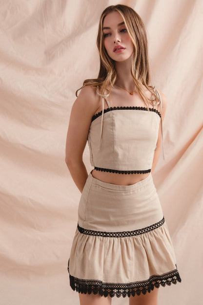 Elena Cotton Linen Blend Set