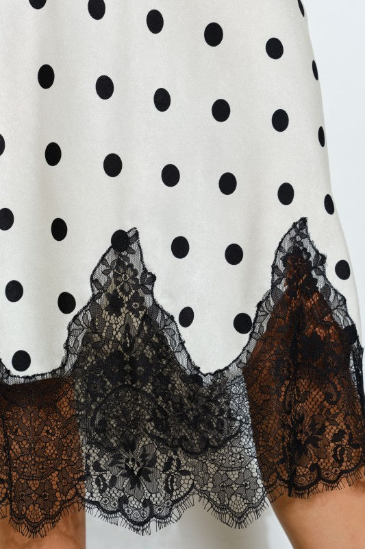 Luna Polka Dot Midi Skirt