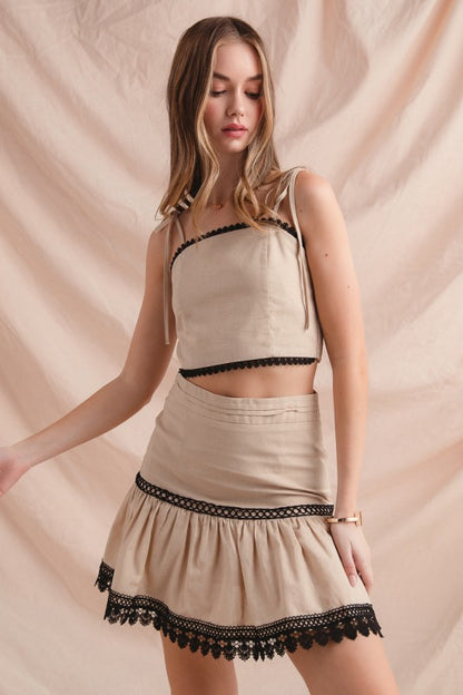 Elena Cotton Linen Blend Set