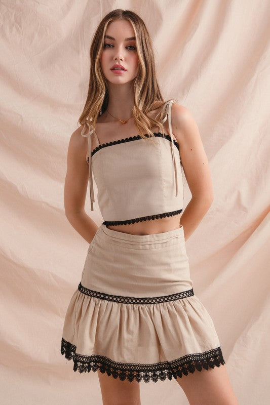 Elena Cotton Linen Blend Set