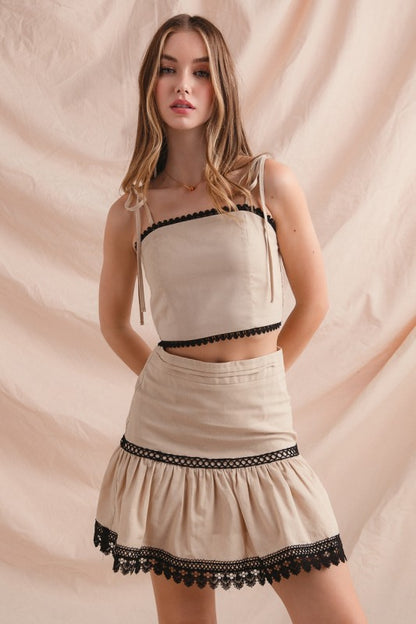 Elena Cotton Linen Blend Set