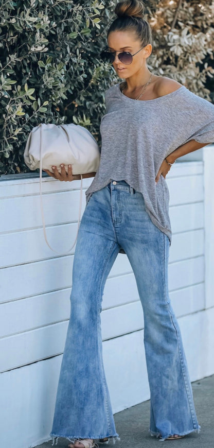 High Rise Flare Jeans