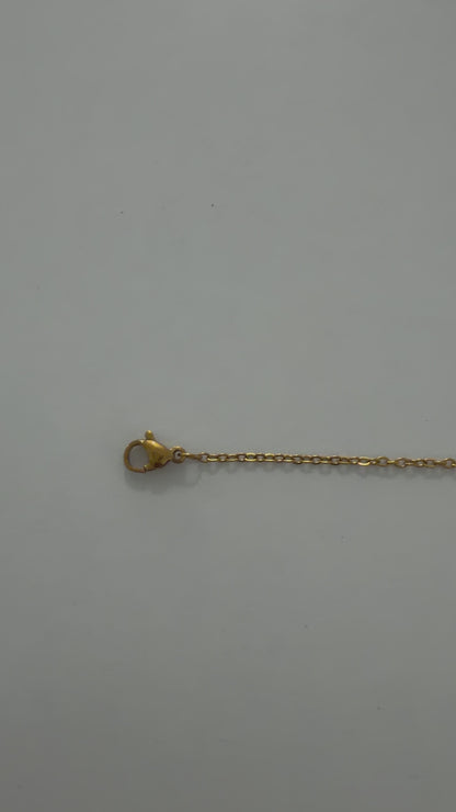 18k Gold Plated Waterproof Stainless Steel Chain Necklace