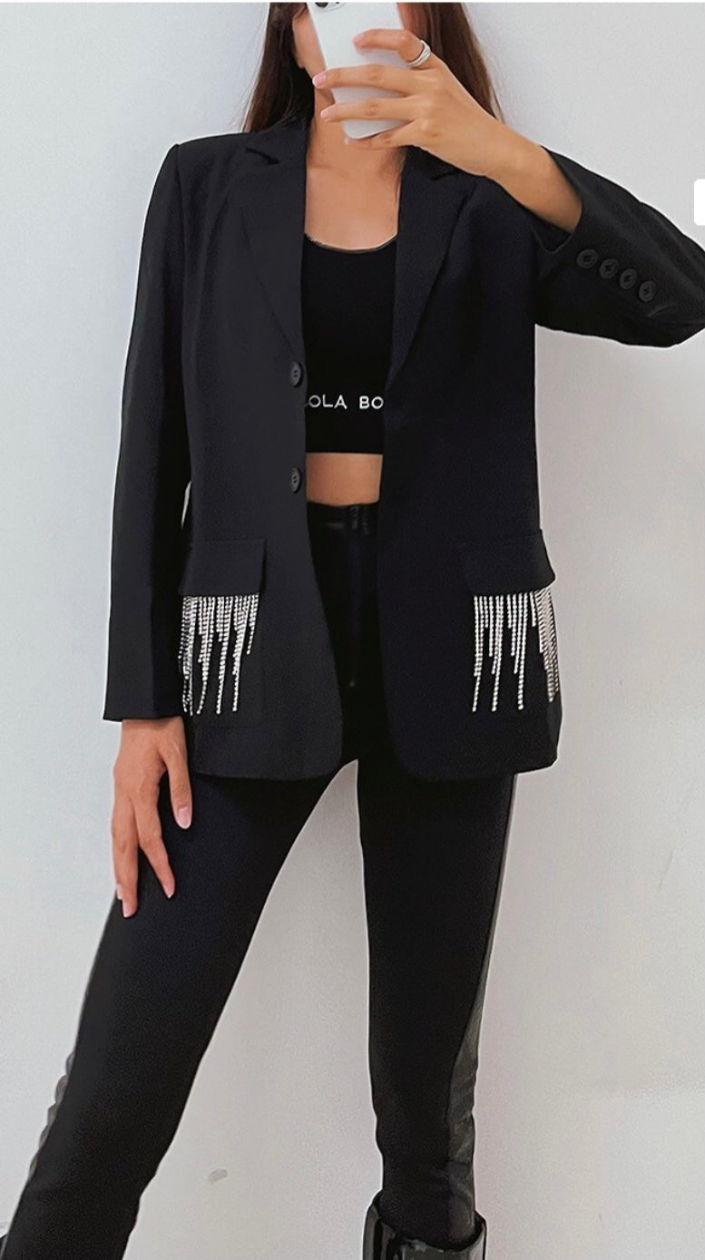 Valeria  Rhinestone Blazer