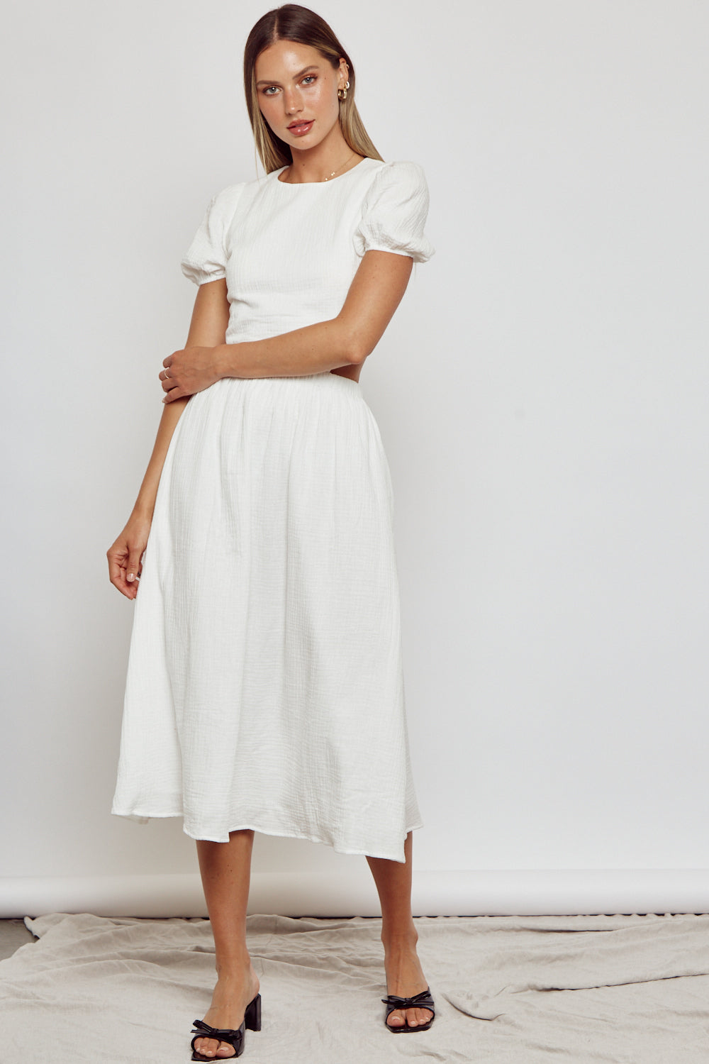 White White Midi Dress